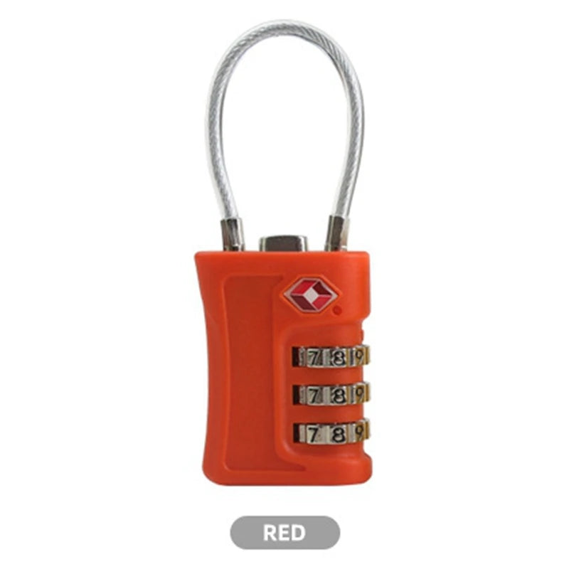 Mini TSA-Zahlenschloss für sicheres Reisegepäck mit individuellem Code