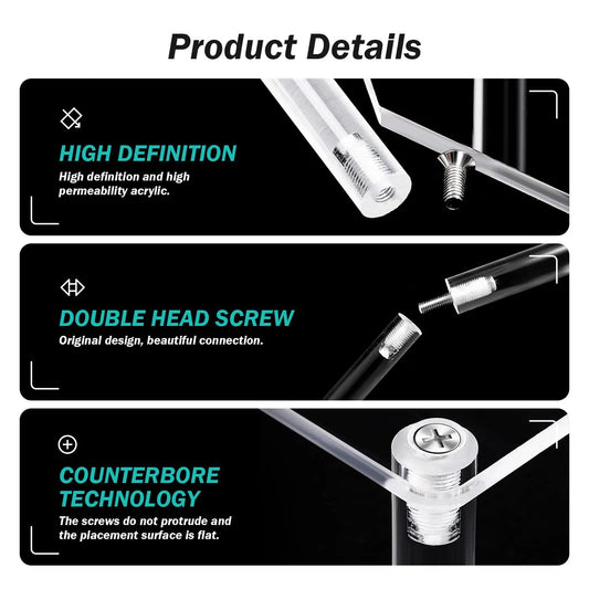 Transparenter Acryl Display Ständer für Sammlerstücke und Deko