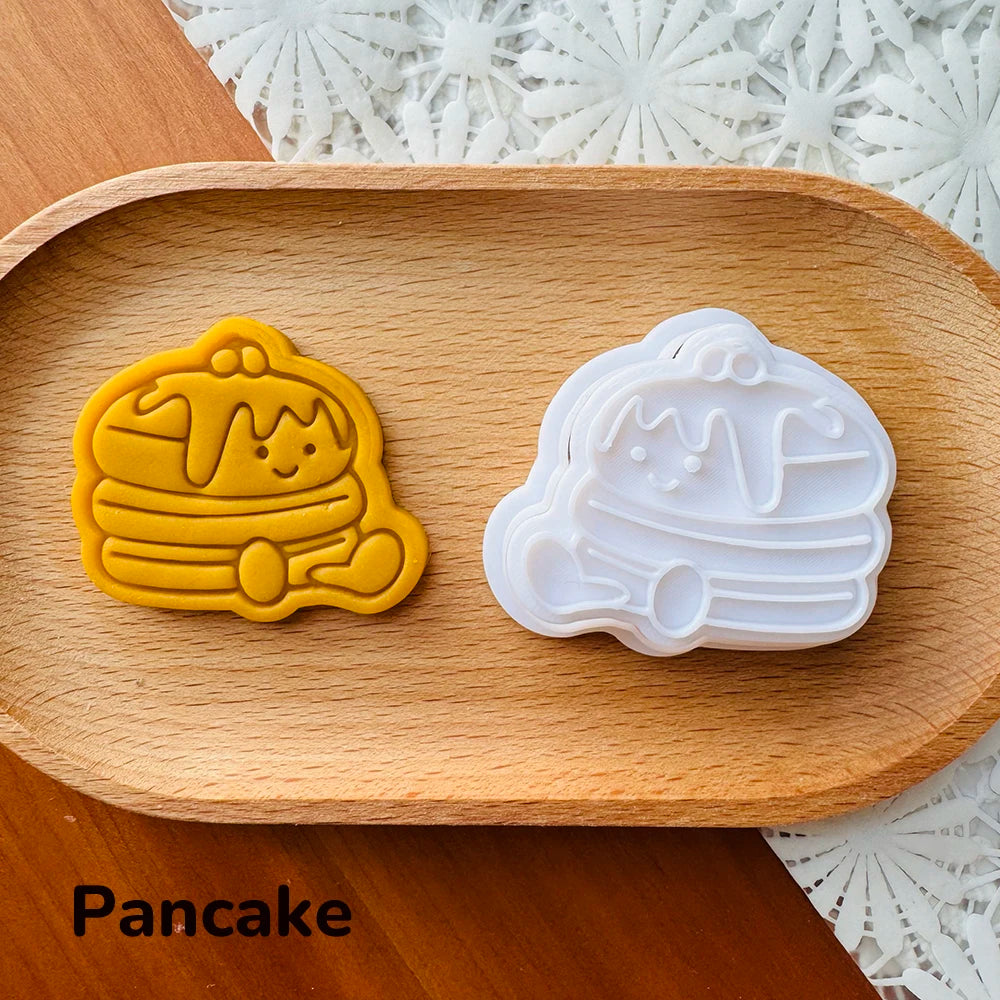Kreative Backform: Burger - Sandwich Motiv Keksstempel aus PLA Kunststoff