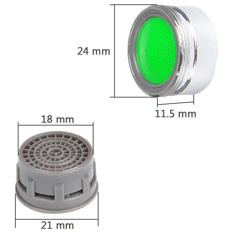 20x Wassersparende Küchenarmatur Bubbler Luftsprudler Filter Messing Einsatz