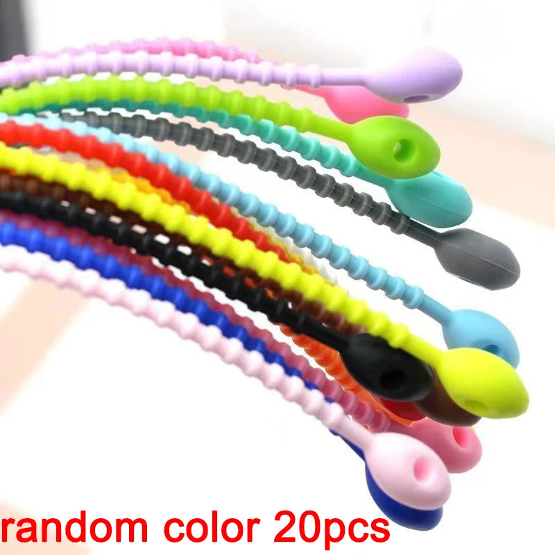 Wiederverwendbare Silikonbinder Kabelbinder Brotbinder mit Taschenclip