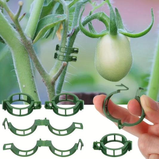 100/300 Stück langlebige Garten-Clips zur Pflanzenstütze im Karomuster - Yabubest - Home & More