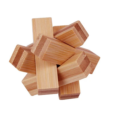 Holz Kong Ming Lock Lu Ban IQ Brain Teaser Lernspielzeug für Kinder