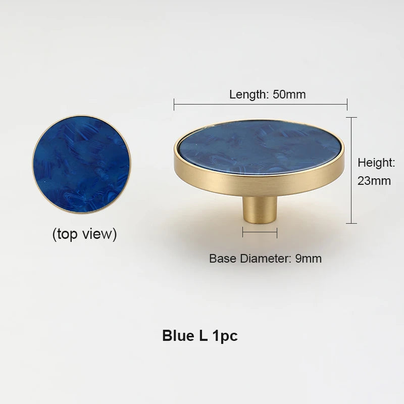 Zinklegierungs-Möbelgriff 50mm – moderner New Chinese Stil, Einzelloch