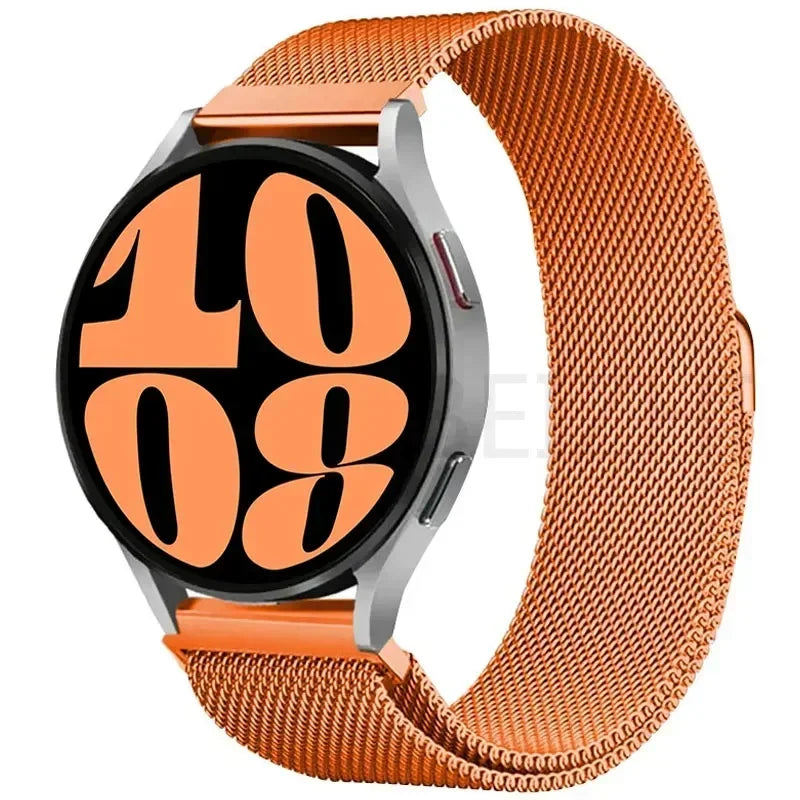 Elegantes 20/22mm Milanese Loop Magnetarmband aus Edelstahl – Unisex - Verstellbar