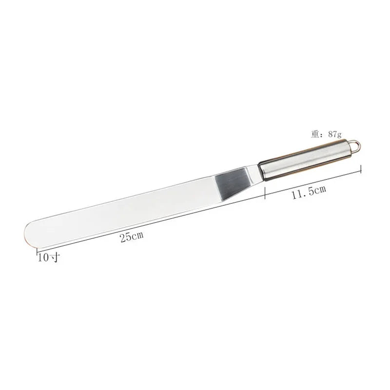 Edelstahl Kuchen-Spachtel 6-12 Zoll | Präzises Cremewerkzeug für Profi - Hobby
