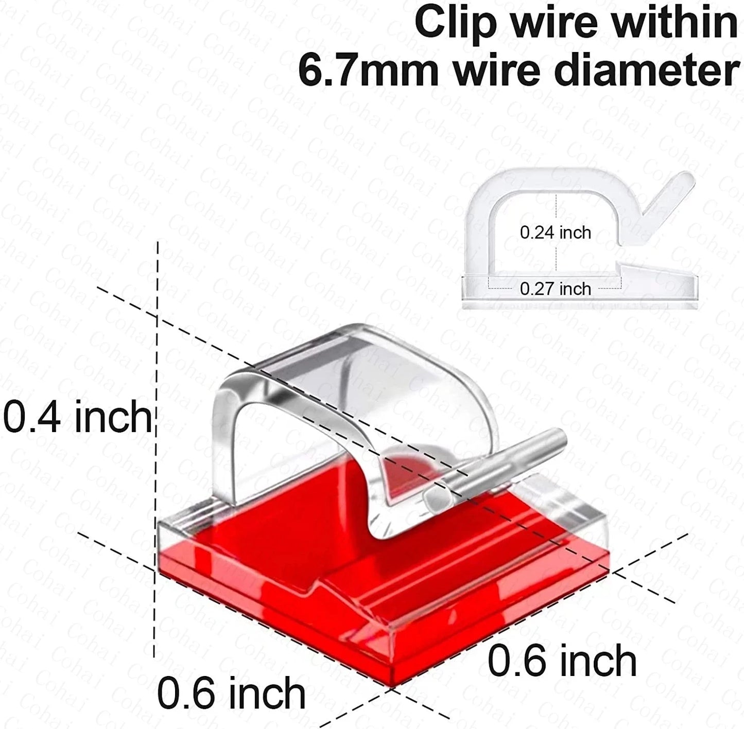 Kabel Organizer Clips mit starkem Kleber für ordentliche Kabelverwaltung