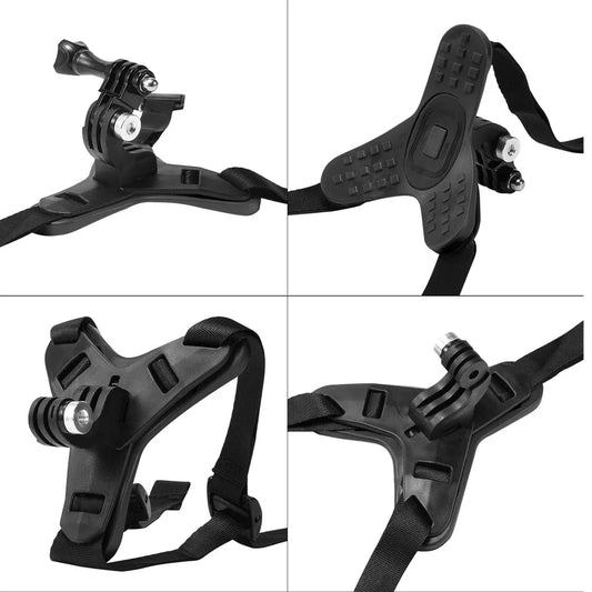 Robuste Halterung für Motorrad Helm Kinnriemen aus Silikon und Kunststoff