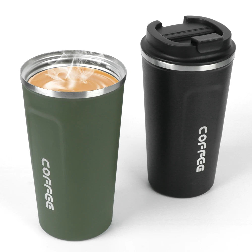 Isolierter Edelstahl Thermobecher 380ml oder 510ml