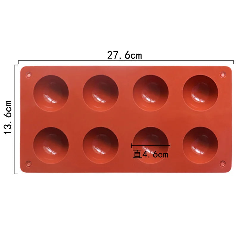 Halbkugel Silikonform zum Backen von Pralinen Mousse Kuchen 3D