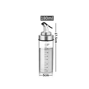 Präziser Dosiergenuss: Umweltfreundliche Glas-Ölflasche 180/300/500ml für Küche