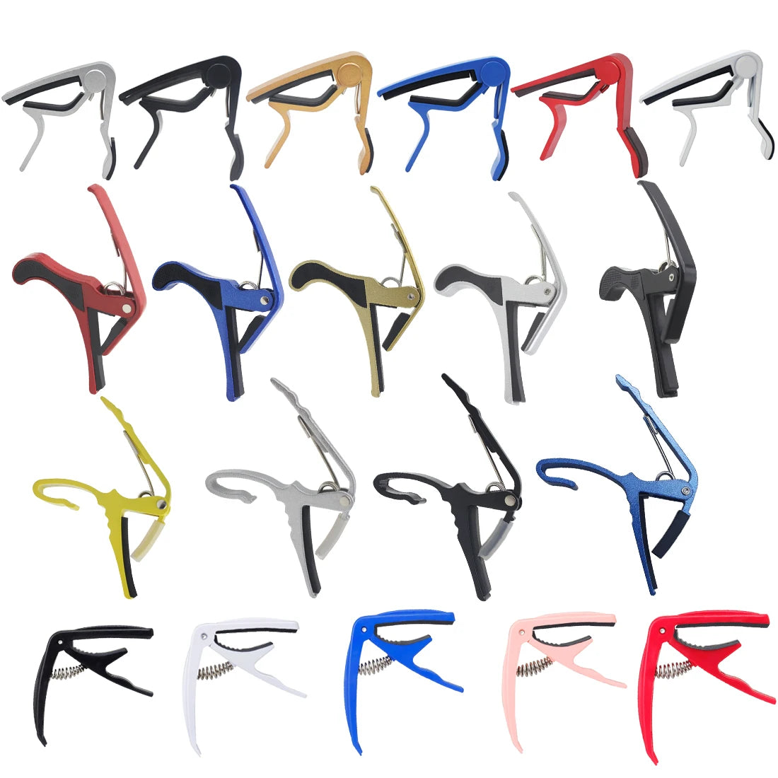 Universeller Capo für 6-saitige akustische und klassische Gitarren Metallclip