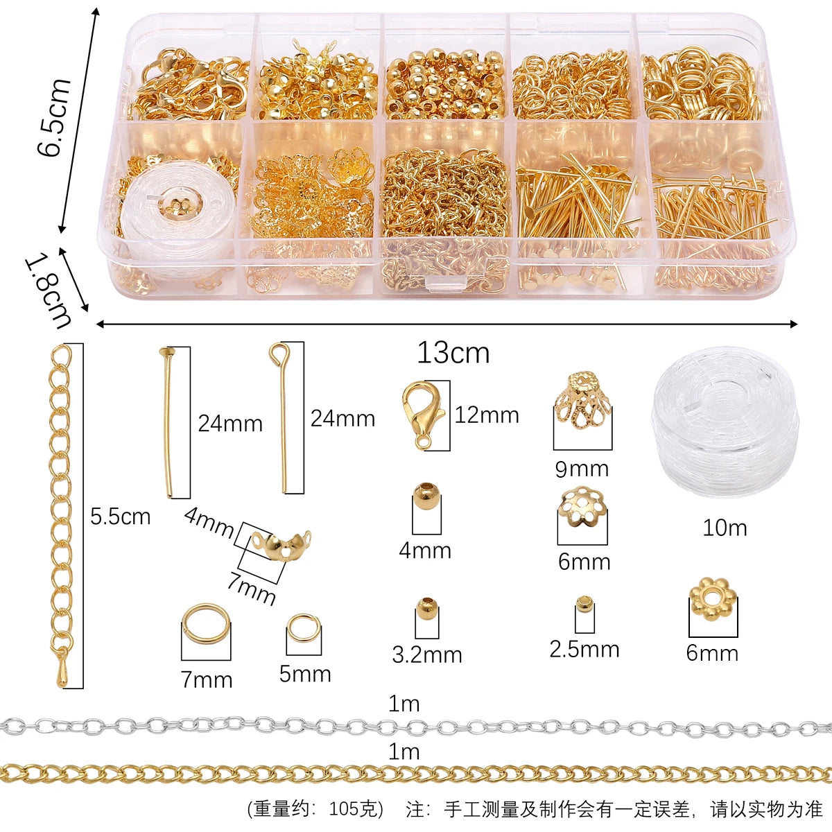 Schmuckzubehör Set 820 Teile Zinklegierung Verschluss Haken für Armbänder