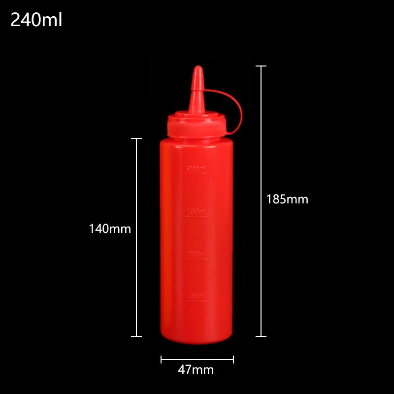 Gewürz-Quetschflaschen 240-720ml für Ketchup Senf Mayo Saucen Küche