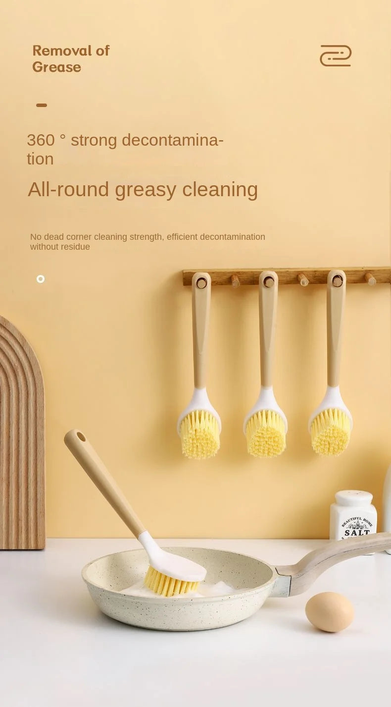 Multifunktions Küchenbürste mit langem Griff für Spüle, Pfannen, Töpfe