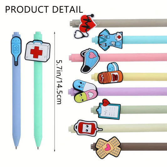 Präzise - Lustig: 10/20 Gelstifte mit schwarzer Tinte für medizinische Profis