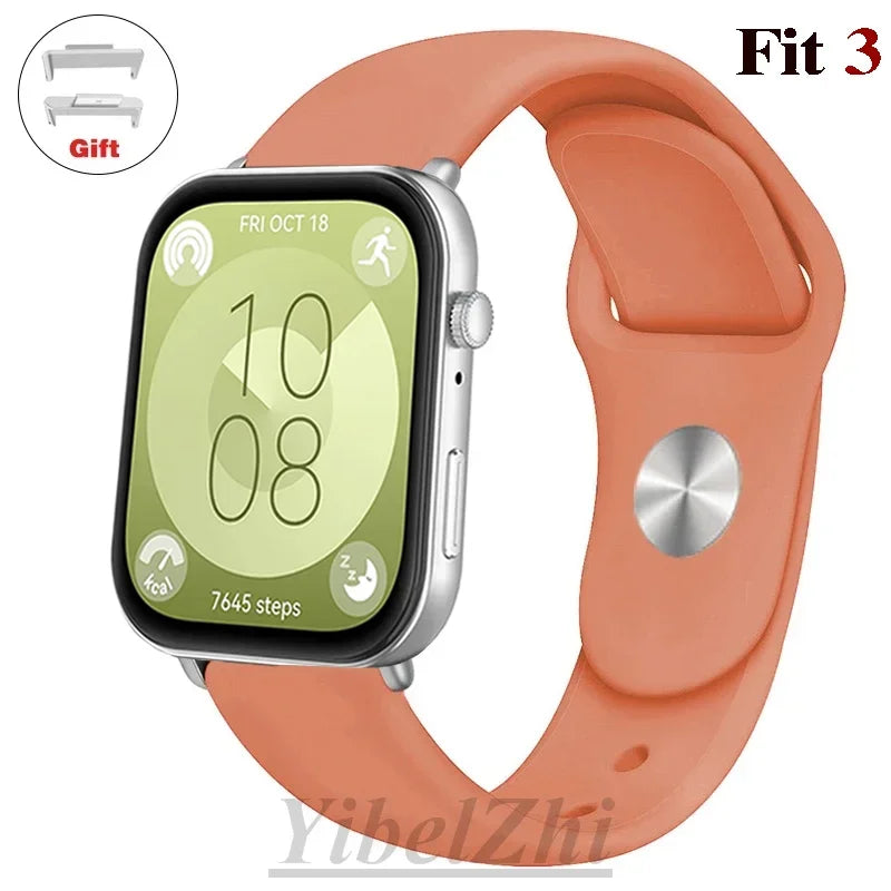 Wasserdichtes Silikonband in diversen Farben – perfekt für Huawei Watch FIT 3 - FIT 2