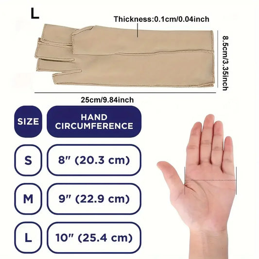 1 Paar Fingerloser Kompressionshandschuh für Arthritis Handunterstützung-Yabubest - Home & More