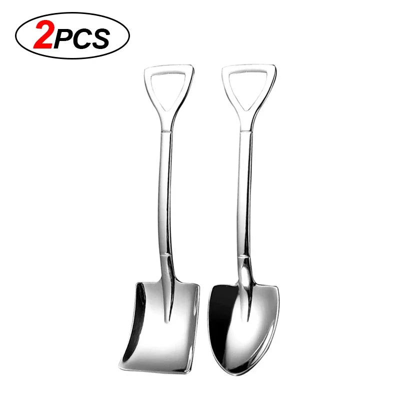 Elegante Mini-Löffel aus Edelstahl in Gold - Silber – 20er Set für Kaffee - Dessert