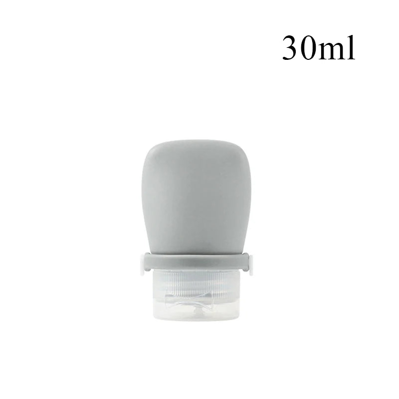 Auslaufsichere Silikon-Reiseflasche 30-90ml – flexibel, nachfüllbar - kompakt
