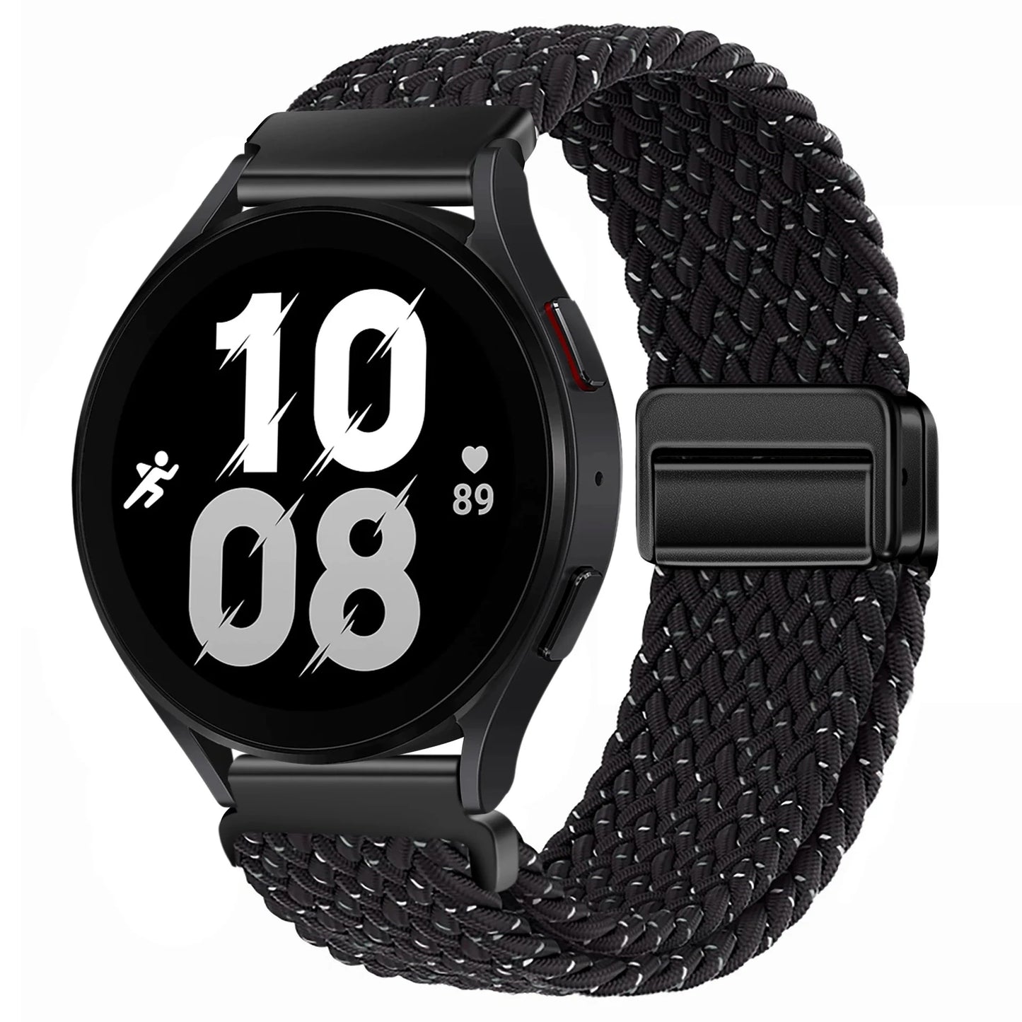 Magnetisches Nylonarmband 20/22mm für Smartwatches mit Schlaufenverschluss