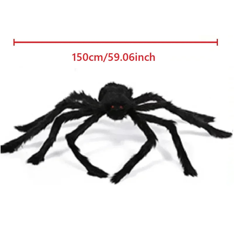 Riesige Halloween-Spinne für Innen- und Außenbereich zur Dekoration