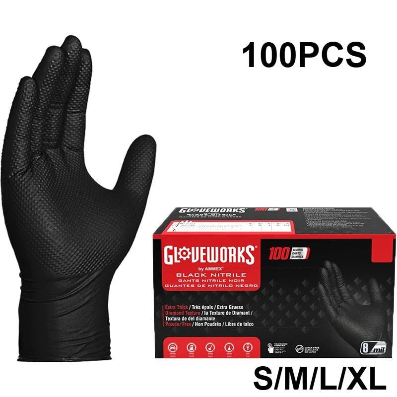 Robuste Nitrilhandschuhe mit diamantstrukturiertem Grip
