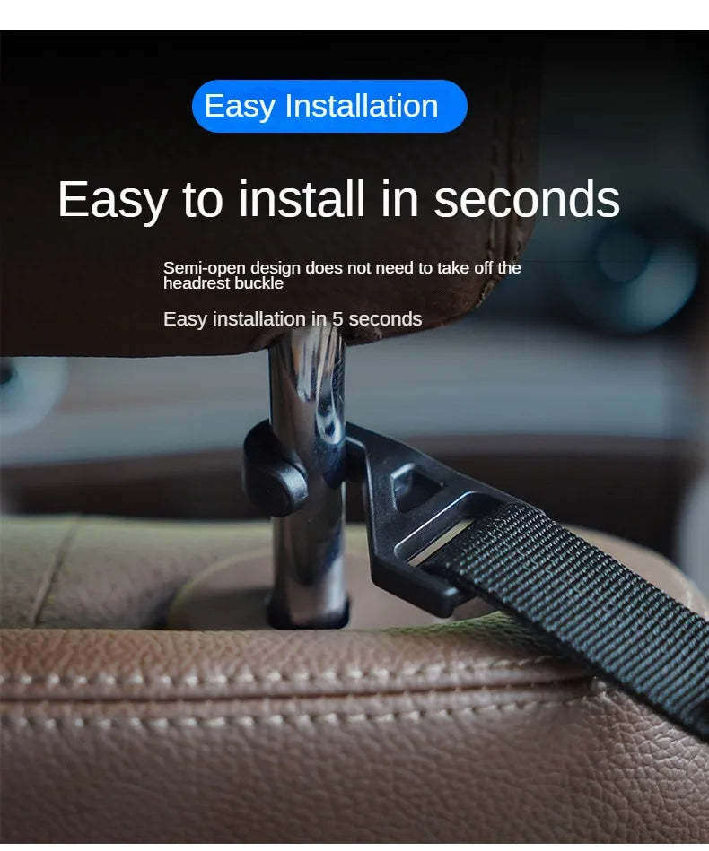 Sicher - ordentlich: 2er-Set Auto Rücksitz Haken für Tasche - Schirmhalterung