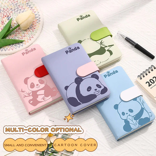 Weiches Panda-Notizbuch mit Lederfutter für stilvolles Schreiben