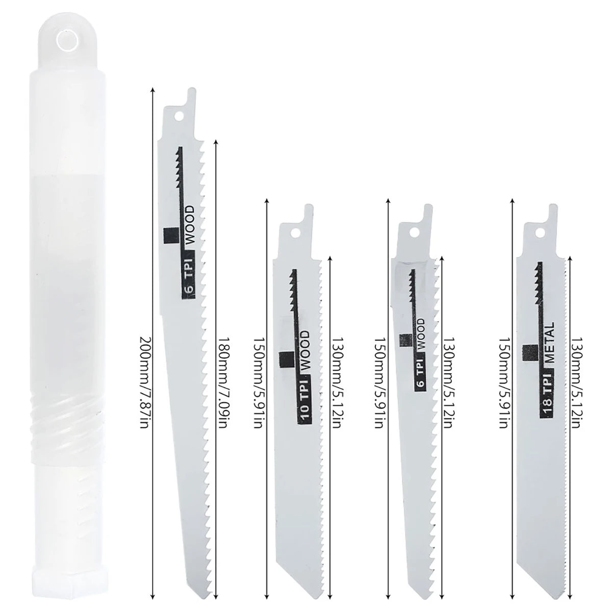 10-tlg. Säbelsägeblätter Set für Holz, Metall, Kunststoff - Vielseitig Präzise