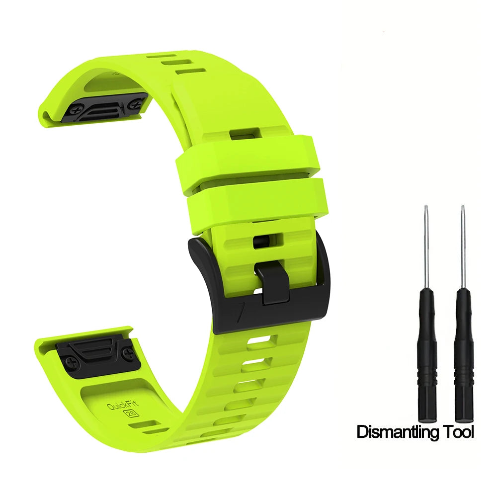 Silikon-Uhrenarmband 22-26 mm für vielseitige Smartwatch Modelle
