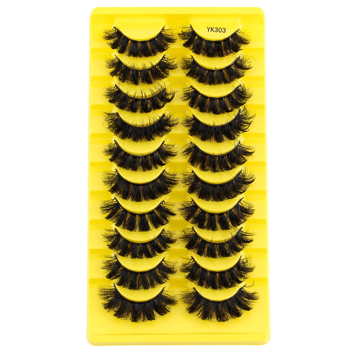 Natürliche, dramatische Katzenaugen-Wimpern – 3 oder 10 Paar halbe Wimpern schwarz