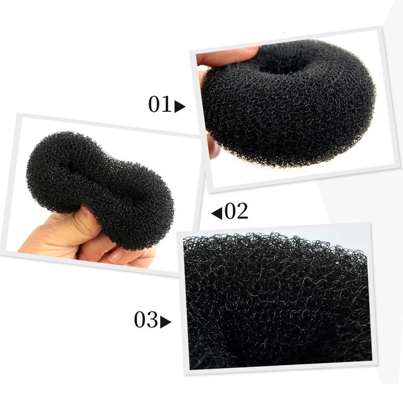 Magischer Haar Brötchen Donut für einfaches Styling in S, M, L und Wunschfarbe