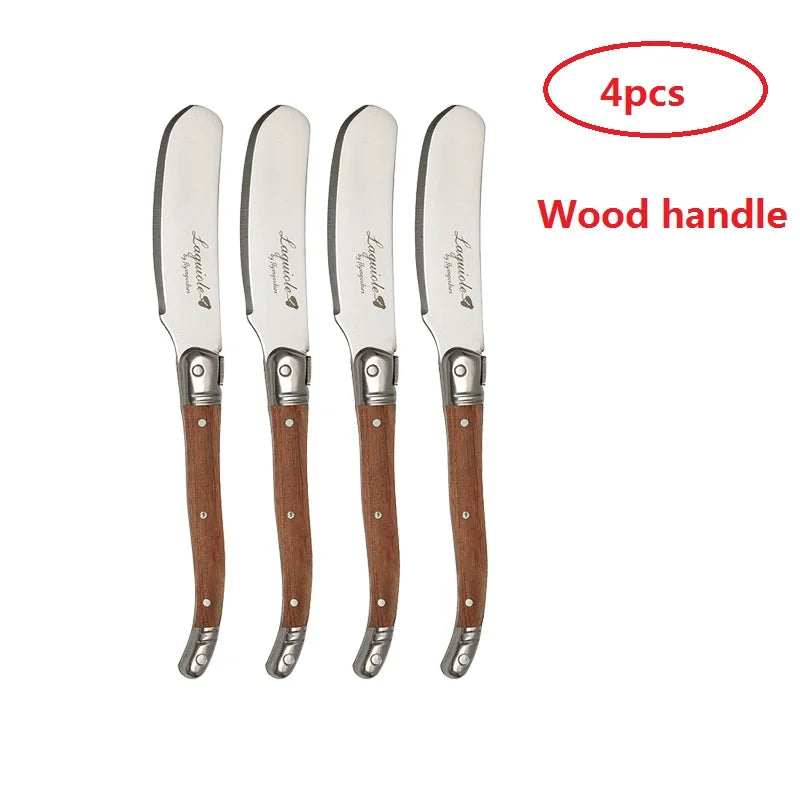 Set Buttermesser Mit Edelstahlklinge Und Rossholzgriff Für Perfektes Streichen
