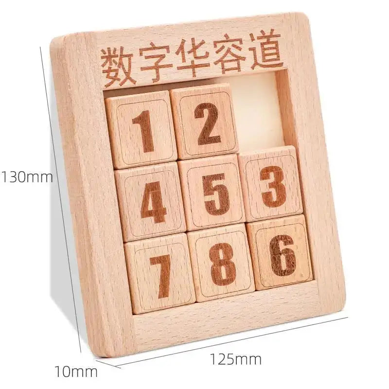 Holz Sechseck Klotski Puzzle als intelligentes Denkspielzeug für Kinder