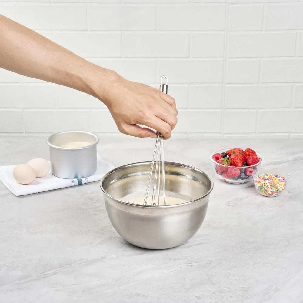 Manueller Edelstahl Eierschläger 10/12 Zoll zum effizienten Küchenmixer