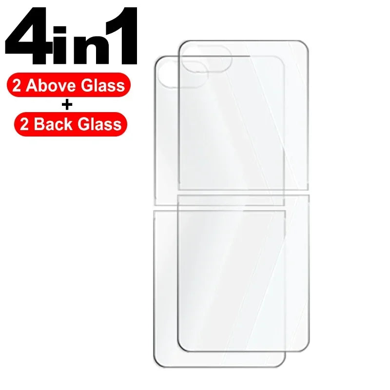 Dünner klarer Front-Displayschutz aus gehärtetem Glas für Galaxy Z Flip 7