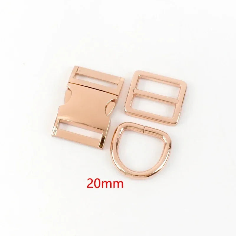 Roségold Metall D-Ring Schnallen 15-38mm für Tasche Gürtel DIY 1/2 Sets