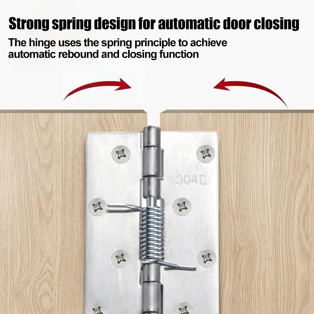 Automatisch schließende Edelstahl-Türscharniere 1/2Set – robust - leise