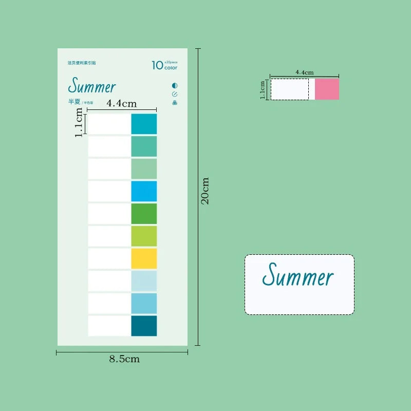 Romantische selbstklebende PET Haftnotizen 8 Designs für Büro - Schule