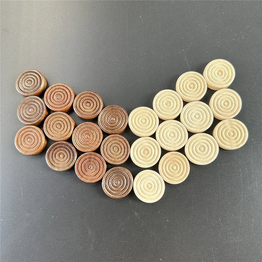 Runde Holzprüfer 2,5 cm – Präzise Schach- und Brettspiel-Steine