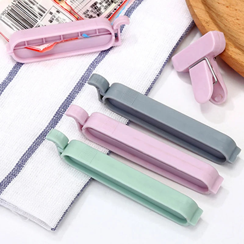 Frische - Ordnung: 12er Set praktische, tragbare Kunststoff-Frischhalte-Clips