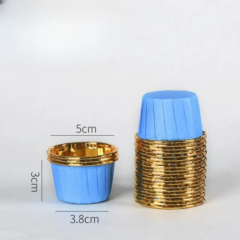 50 Mini Muffin Tassen Papier – 50er Set, vielseitig - umweltfreundlich gestalten