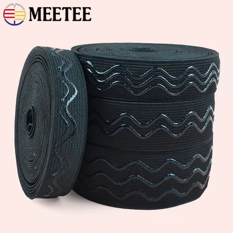Elastische Silikonbänder 2-10m 20-40mm für Yoga und Sportswear