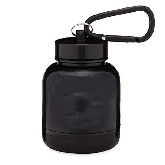 Praktische 100ml Mini Pulver-Flasche mit Karabiner – leicht - ideal für Outdoor