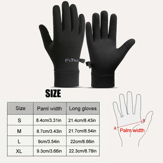 Winter-Fahrradhandschuhe Herren Damen wasserdicht warm Touchscreen M-XL