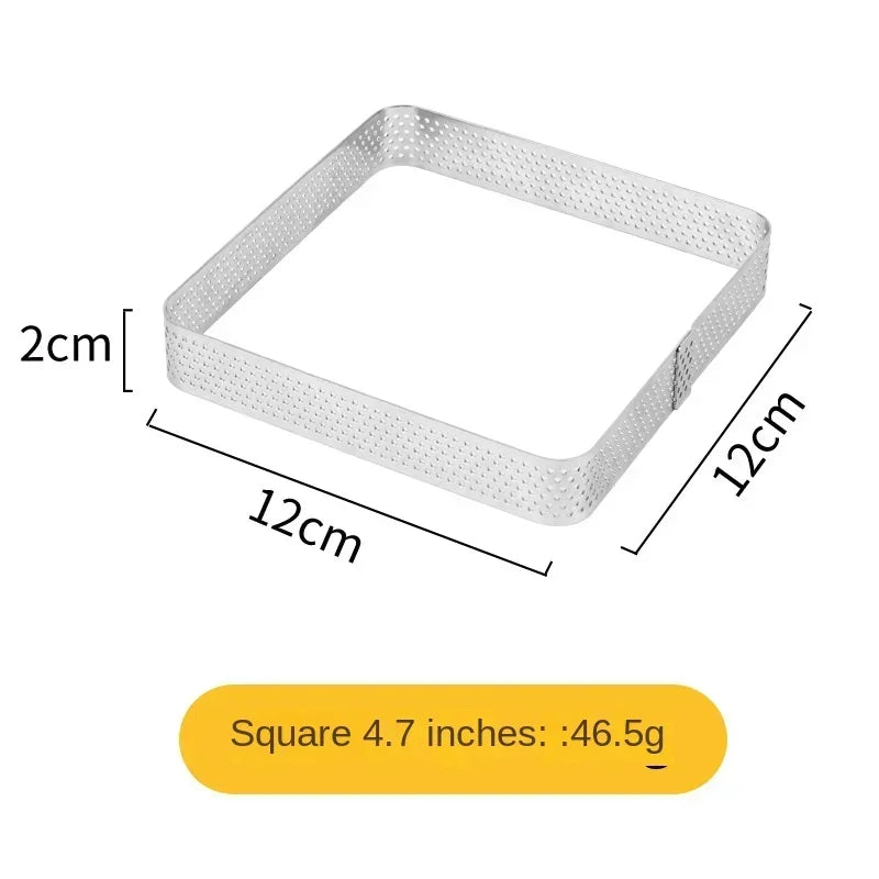 Perforierter Tartering für perfekte Obst Mousse Kuchen & Desserts