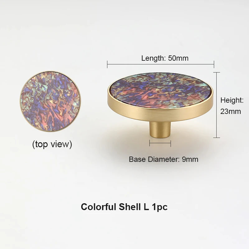 Zinklegierungs-Möbelgriff 50mm – moderner New Chinese Stil, Einzelloch