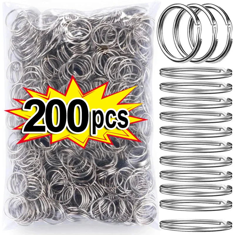 Runde Edelstahl Schlüsselanhänger 25 mm zum Selbergestalten 20 Stück-Yabubest - Home & More