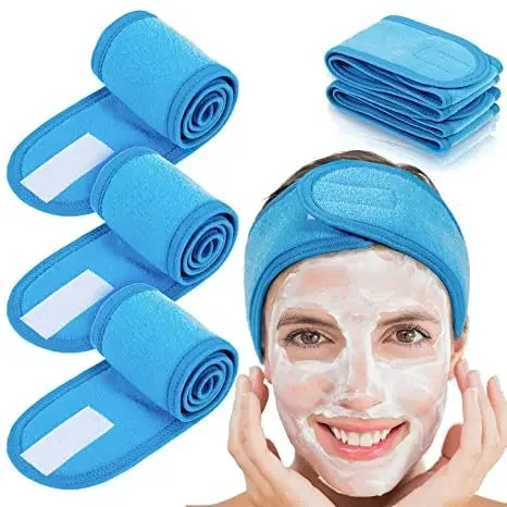 Verstellbares Frottee-Kopfband für Damen, ideal für Spa und Make-up